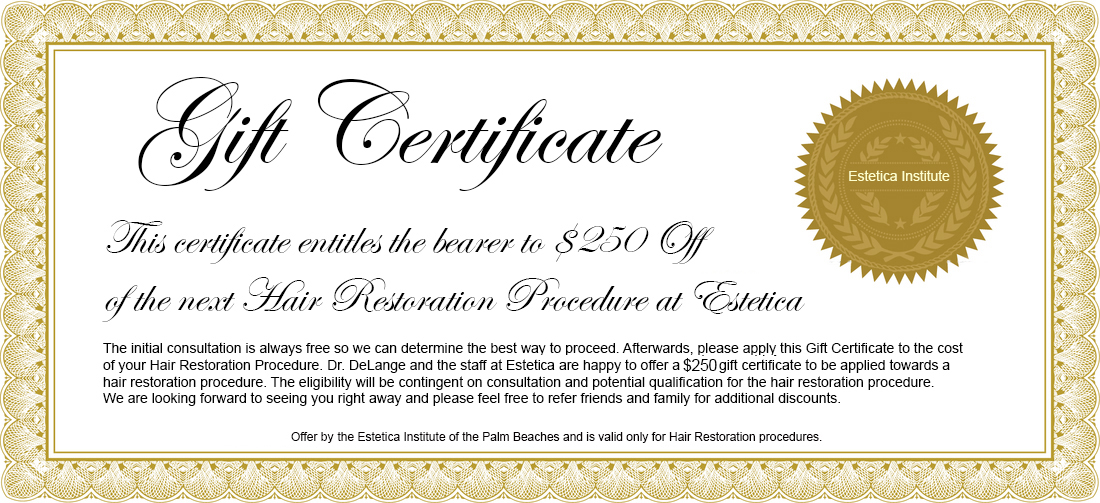 Gift Certificate from Estetica Institute of the Palm Beaches